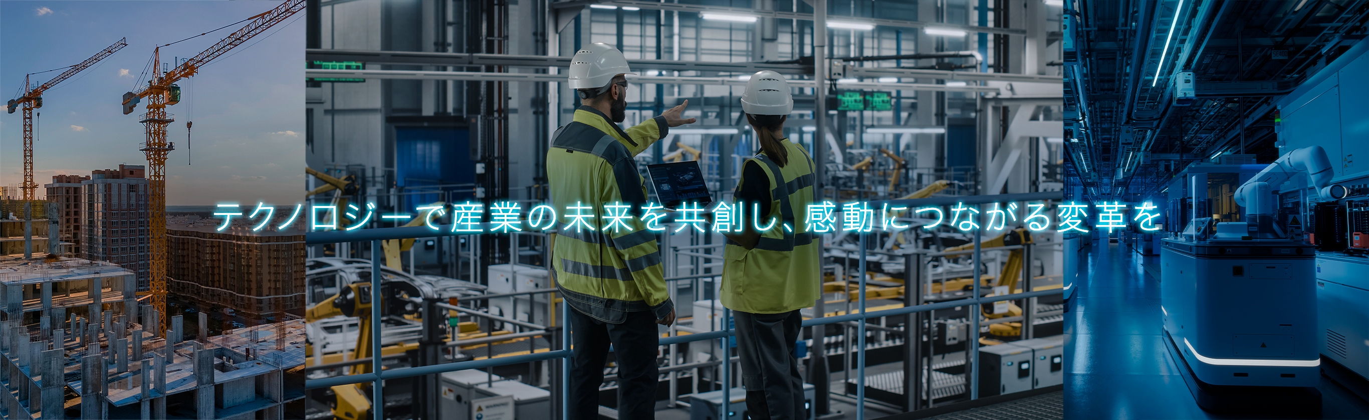 テクノロジーで産業の未来を共創し、感動に繋がる革命を