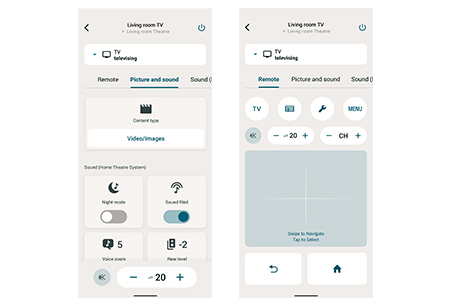 VoiceOver/TalkBackを使ってBRAVIAやBRAVIA Theatreを操作できる BRAVIA Connect アプリ
の画像