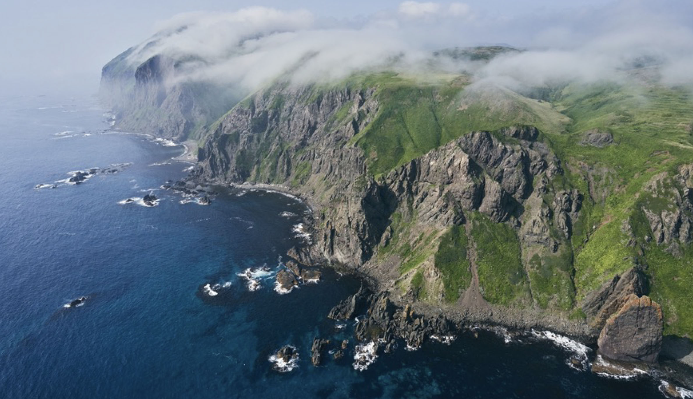 礼文島で撮影した海岸の写真