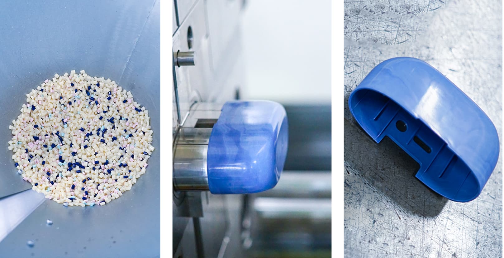 A male with sunglasses talking and smiling.