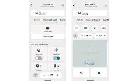 Image: BRAVIA Connect app allows users to operate BRAVIA and BRAVIA Theatre Bar via VoiceOver/TalkBack