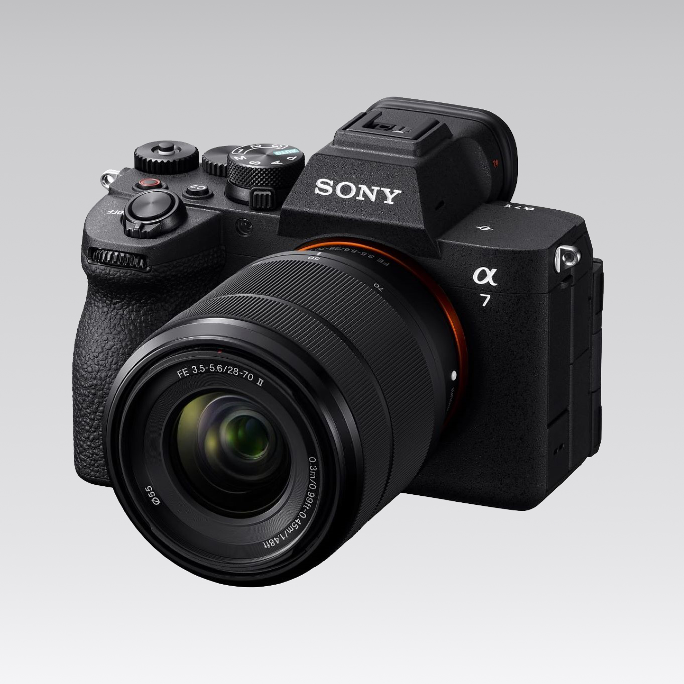 Image of an α7C V camera with lens mounted