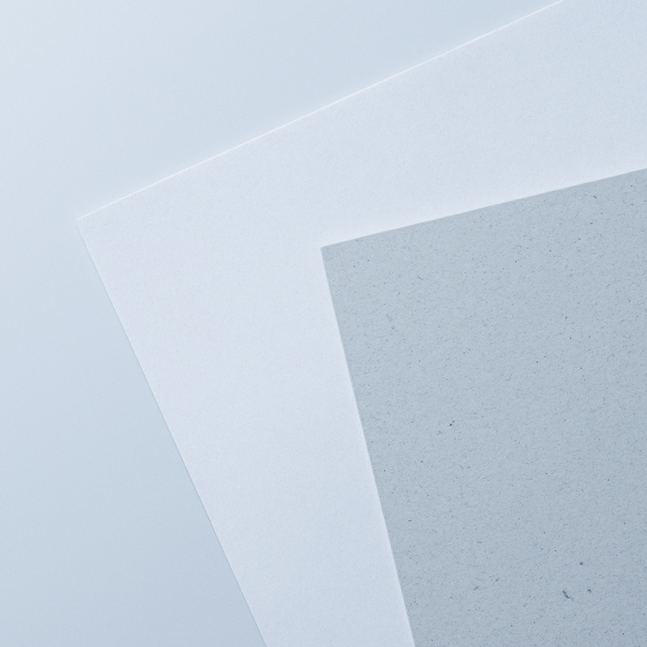 "Original blended materials" are stacked on top of each other