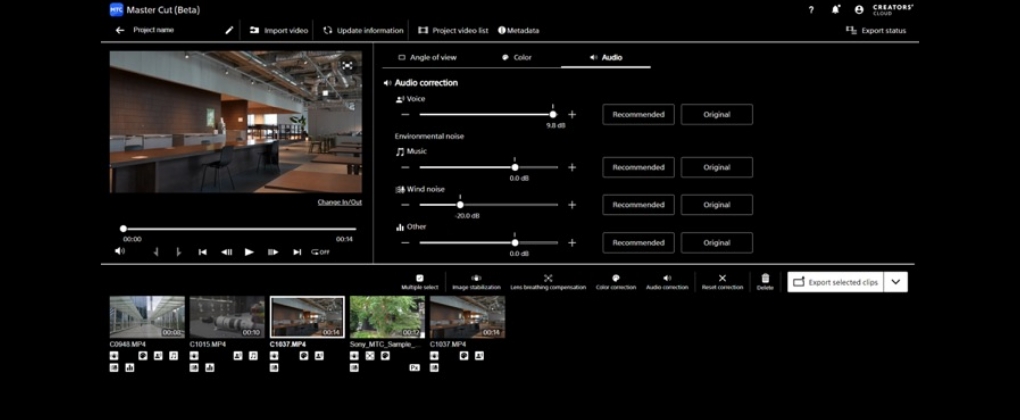 イメージ：Master Cut (Beta)